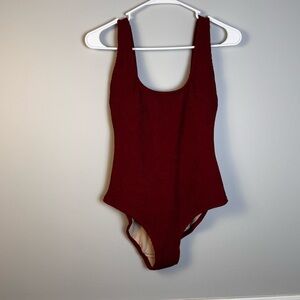 Kona Sol Burgundy One Piece Swimsuit‎ (A1-33)